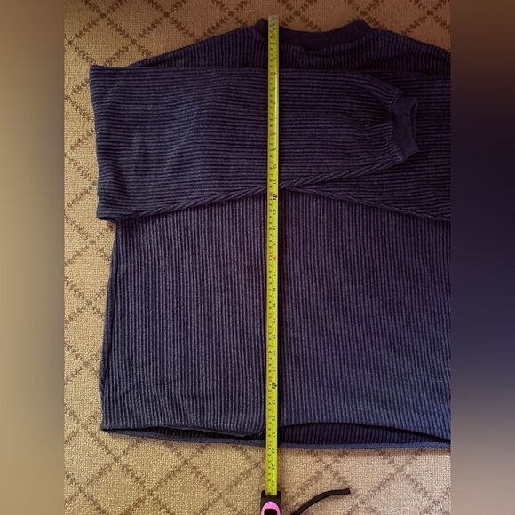 MV Sport wide waled distressed gray corduroy long sleeve pullover Aruba NWOT L - Picture 7 of 10